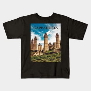 Cappadocia Fairy Chimneys Kids T-Shirt